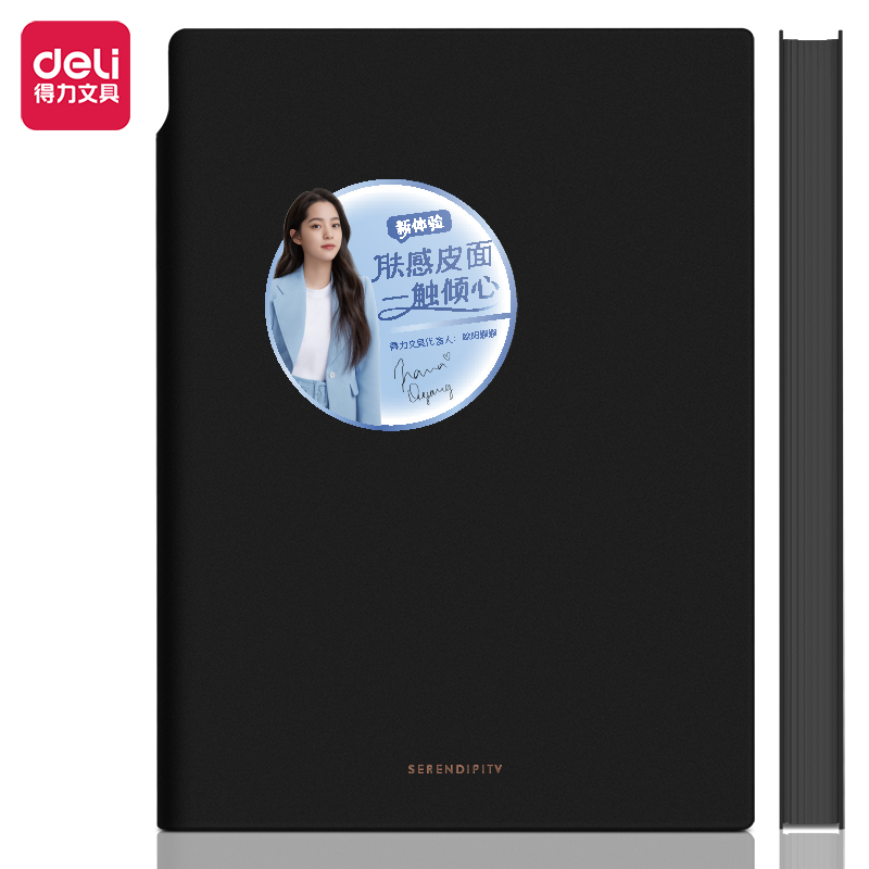 دفتر ملاحظات مع غطاء جلد-