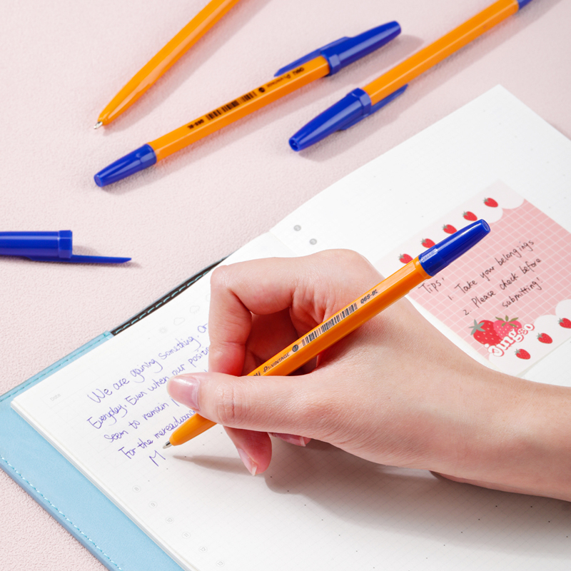 deli eq6s bl ball point pen4