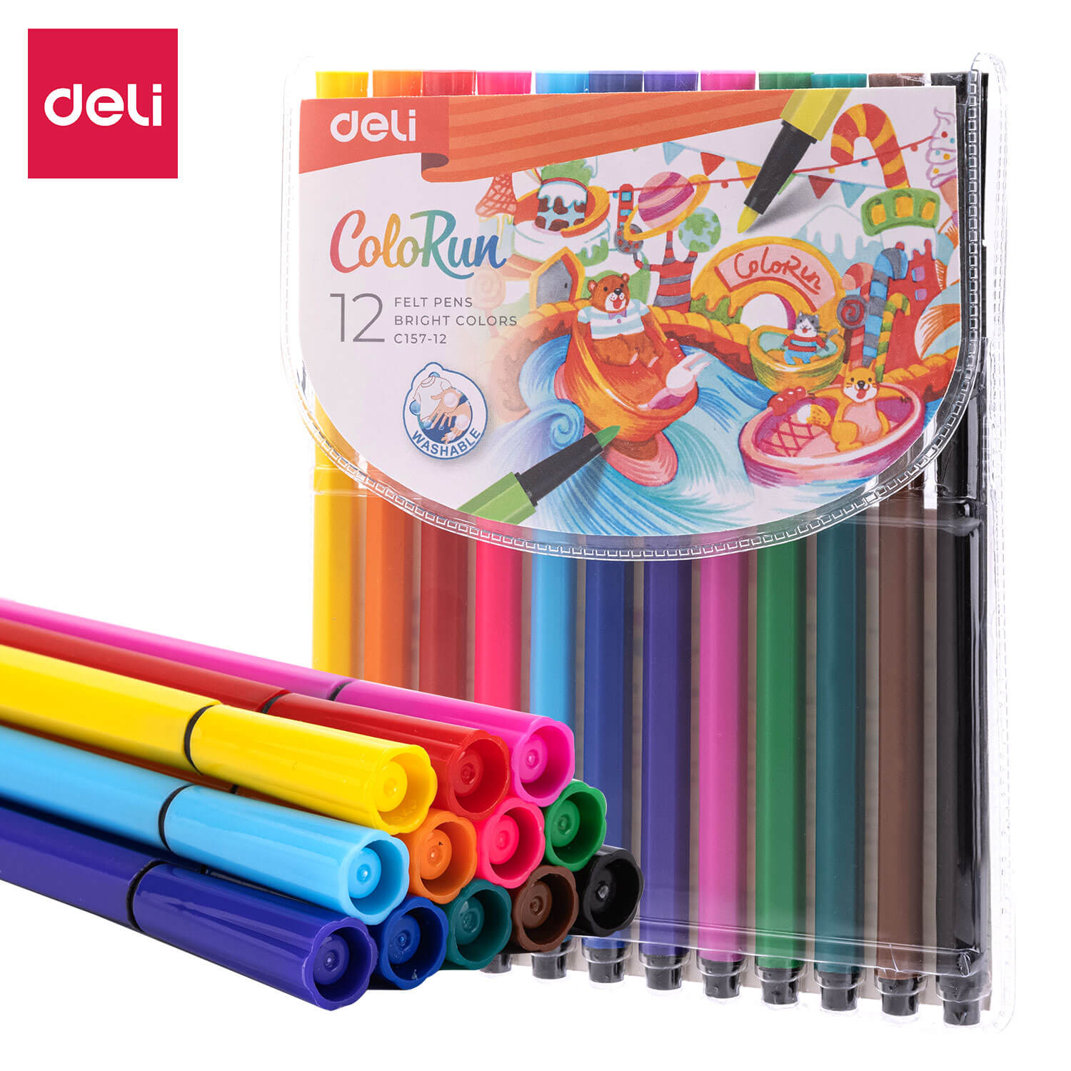 deli ec157 12 felt pen 1