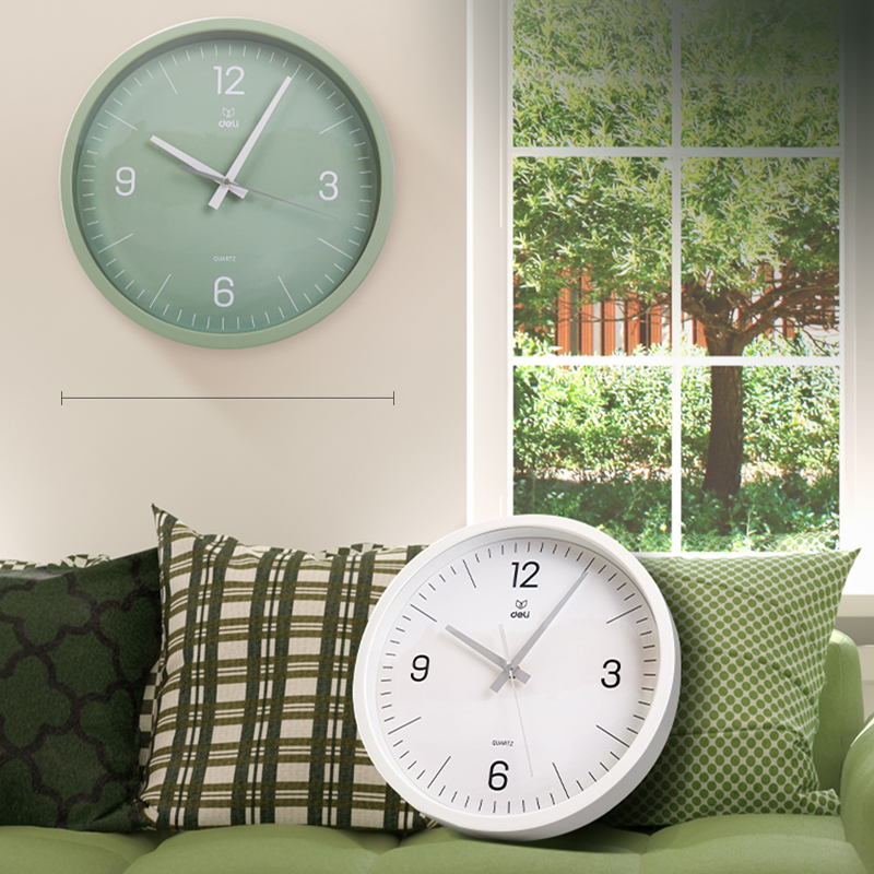 Deli-9006S-WH Wall Clock
