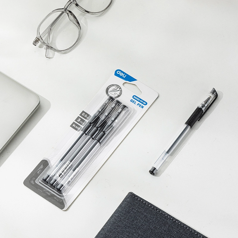 deli e6600s mt bk gel pen2
