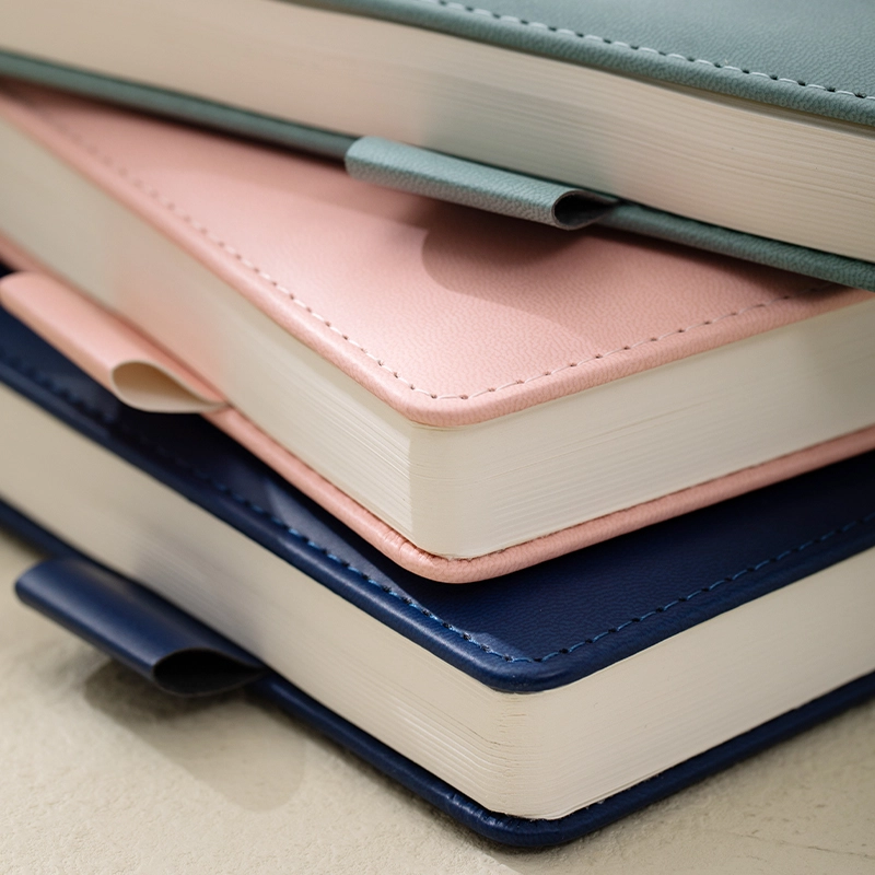 deli en157l leather cover notebook5