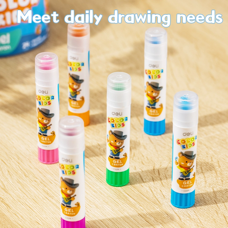 deli ec224 24 gel crayon5