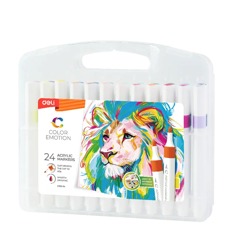 deli ec193 24 acrylic marker