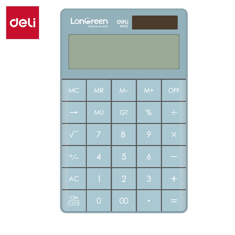 deli em412 calculator blue