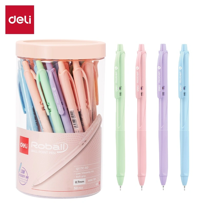 deli-eq117c-rd-ballpoint-pen1